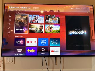 Barely used 58 inch TV with wall mount