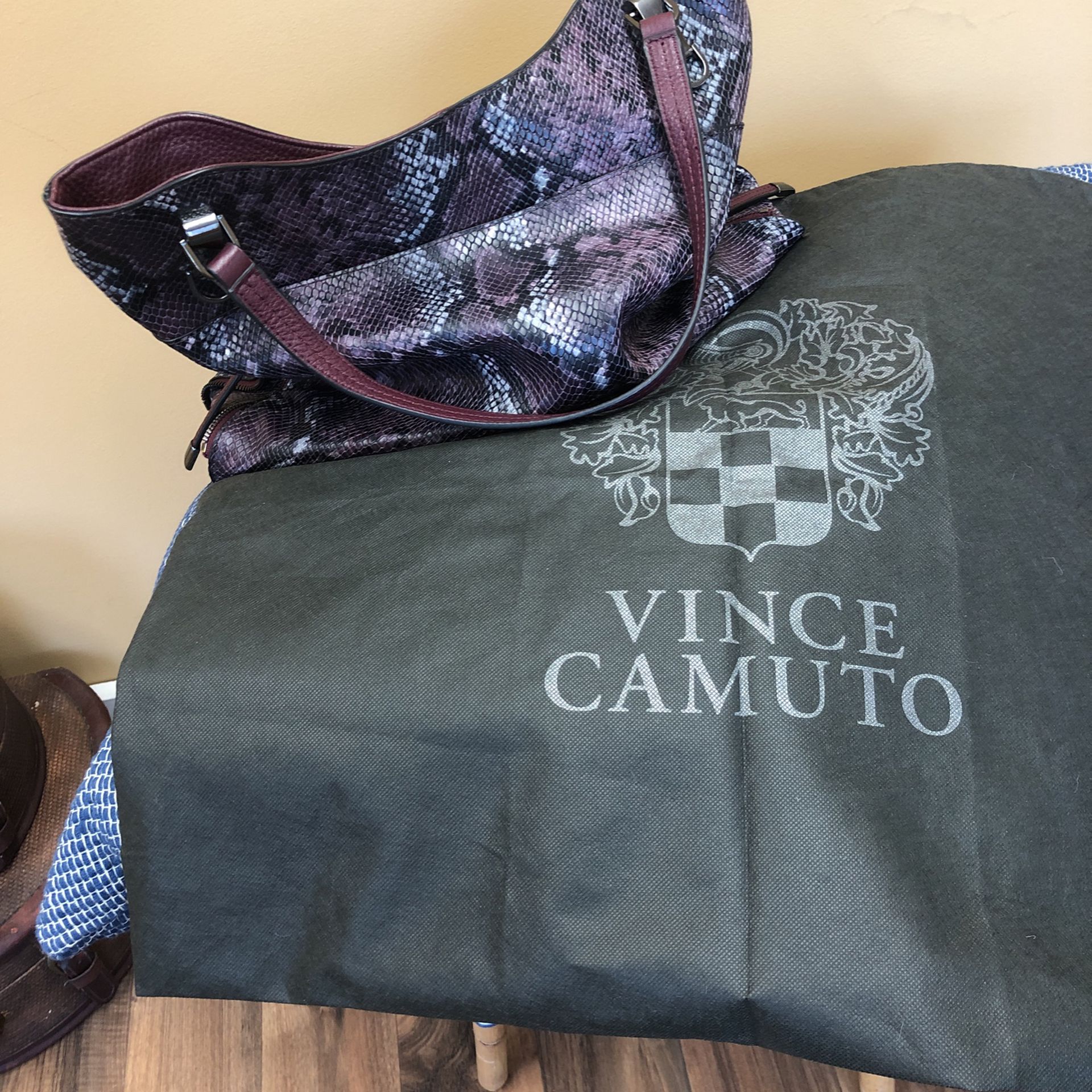 Vince Camuto Snakeskin Shoulder Bag 