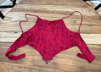 Vintage Victoria’s Secret silk bandana crop top XS/S