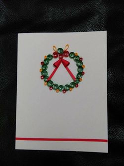 Quilled greeting card