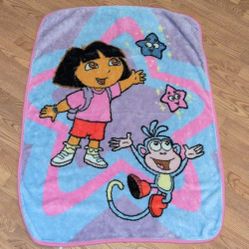 Vintage Dora The Explorer Blanket