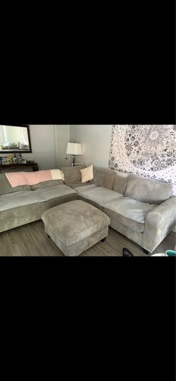 grey sectional