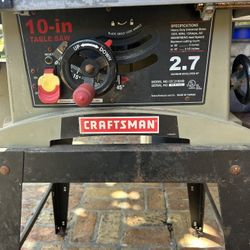 Craftsman 10” table Saw