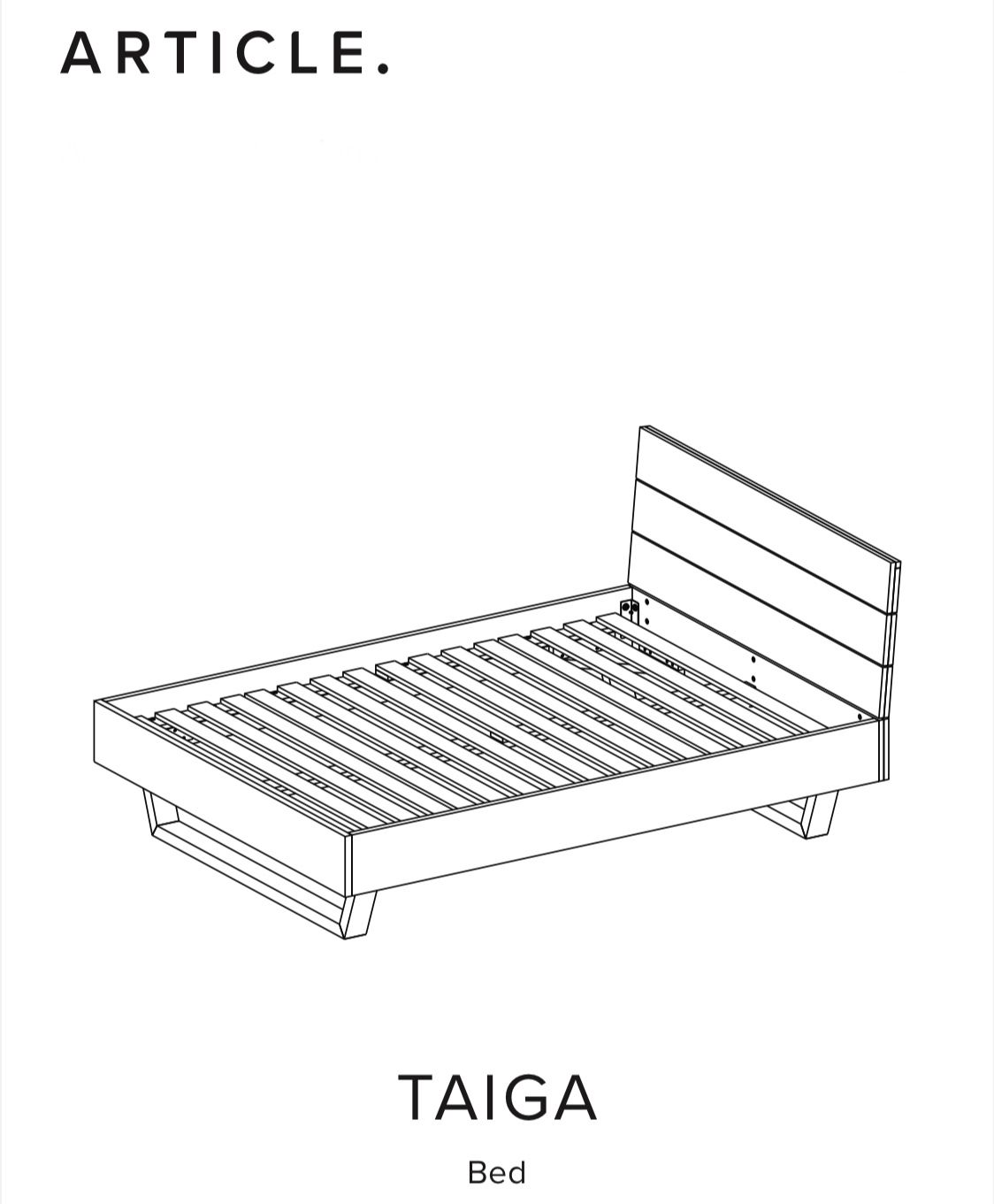 *Article* Taiga Oak King-sized Bed