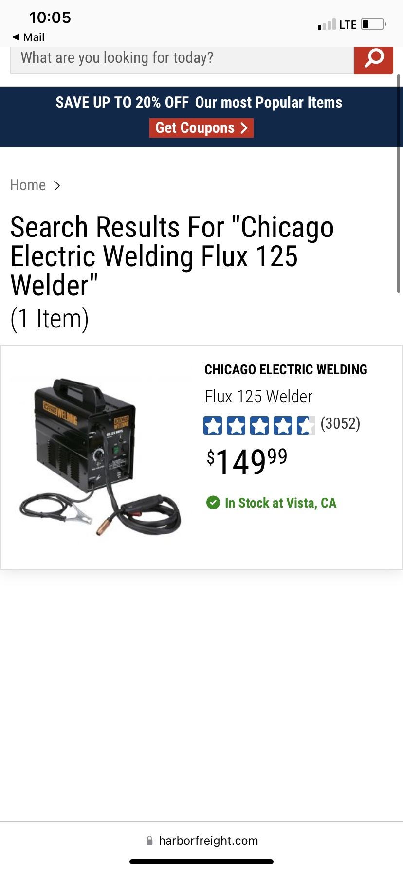 Chicago 125 welder
