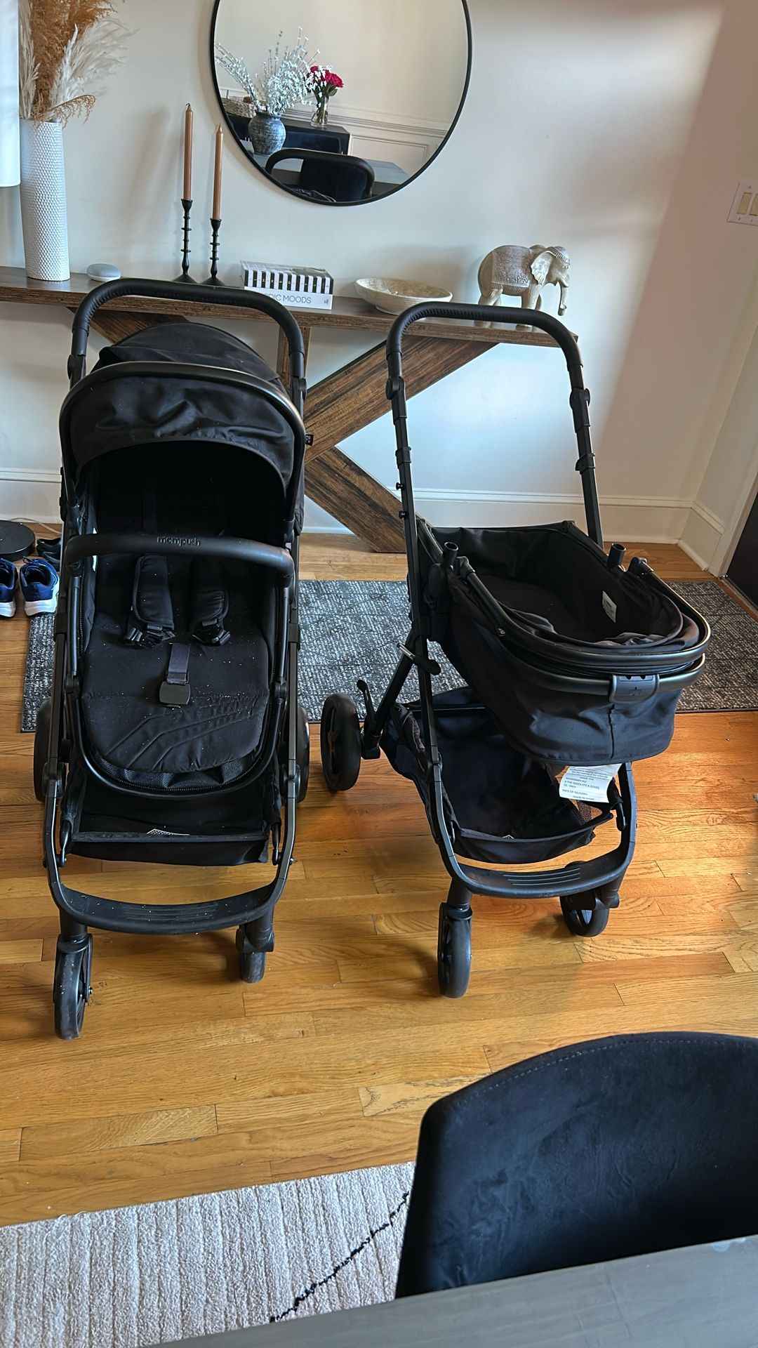 Mom push Stroller