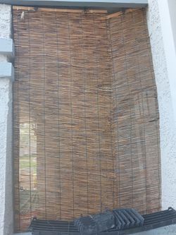 2 Bamboo Reed Roll-Up Window Shade