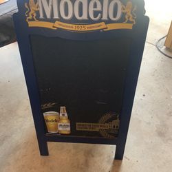 Chalkboard Modelo sign
