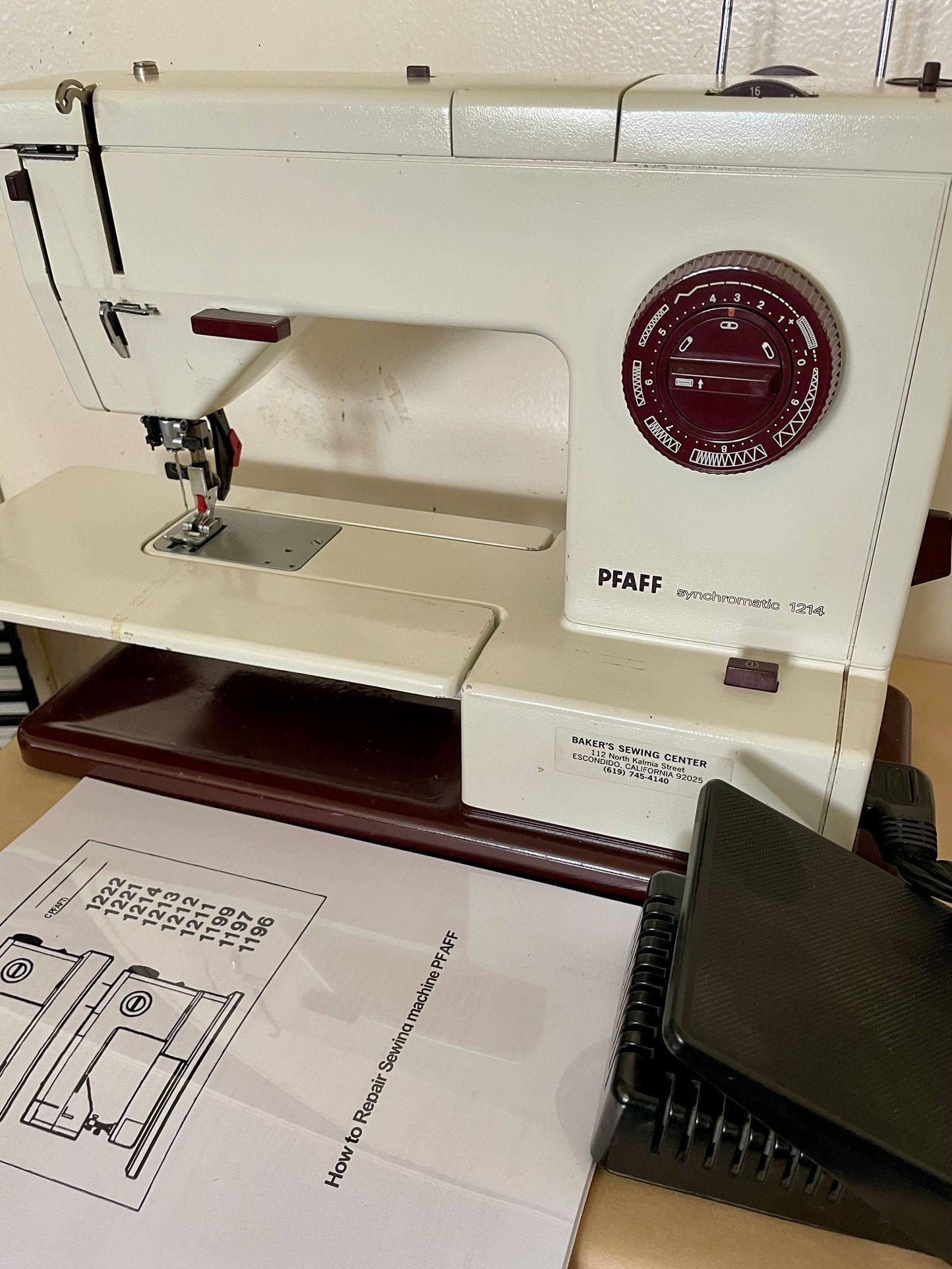 PFAFF OPEN ARM SEWING MACHINE Walking Foot