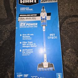 hart 20v brushless stick vacuum with dual brush roll kit