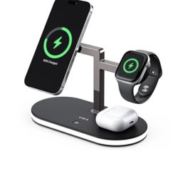 5-1 Wireless Charging Station For Apple Magsafe Charger, Fast Charger, Magnetic Wireless