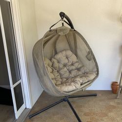 Hanging Loveseat With Stand 