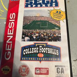 College Football's National Championship (Sega Genesis, 1994) Includes Game