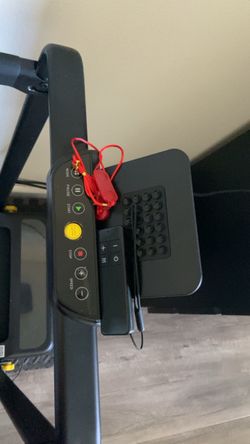 Black Treadmill with Control Panel