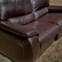 MUST GO.. Leather Sofa - Used Good Condition 