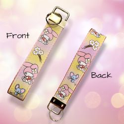 My Melody Wristlet, Key Fob Handmade