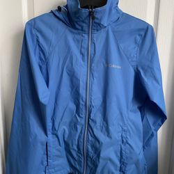 Columbia Waterproof  Lightweight Jacket Size Small With Hood