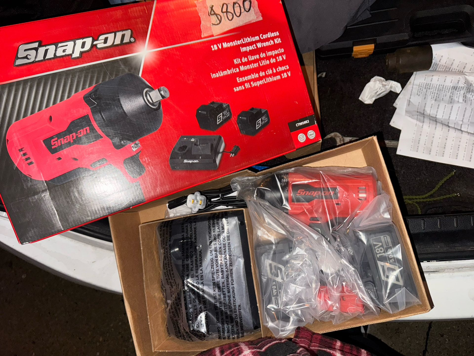 Snapon Cordless Impact 1/2 Wrench 