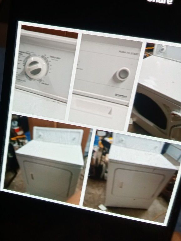 White Kenmore Electric Dryer