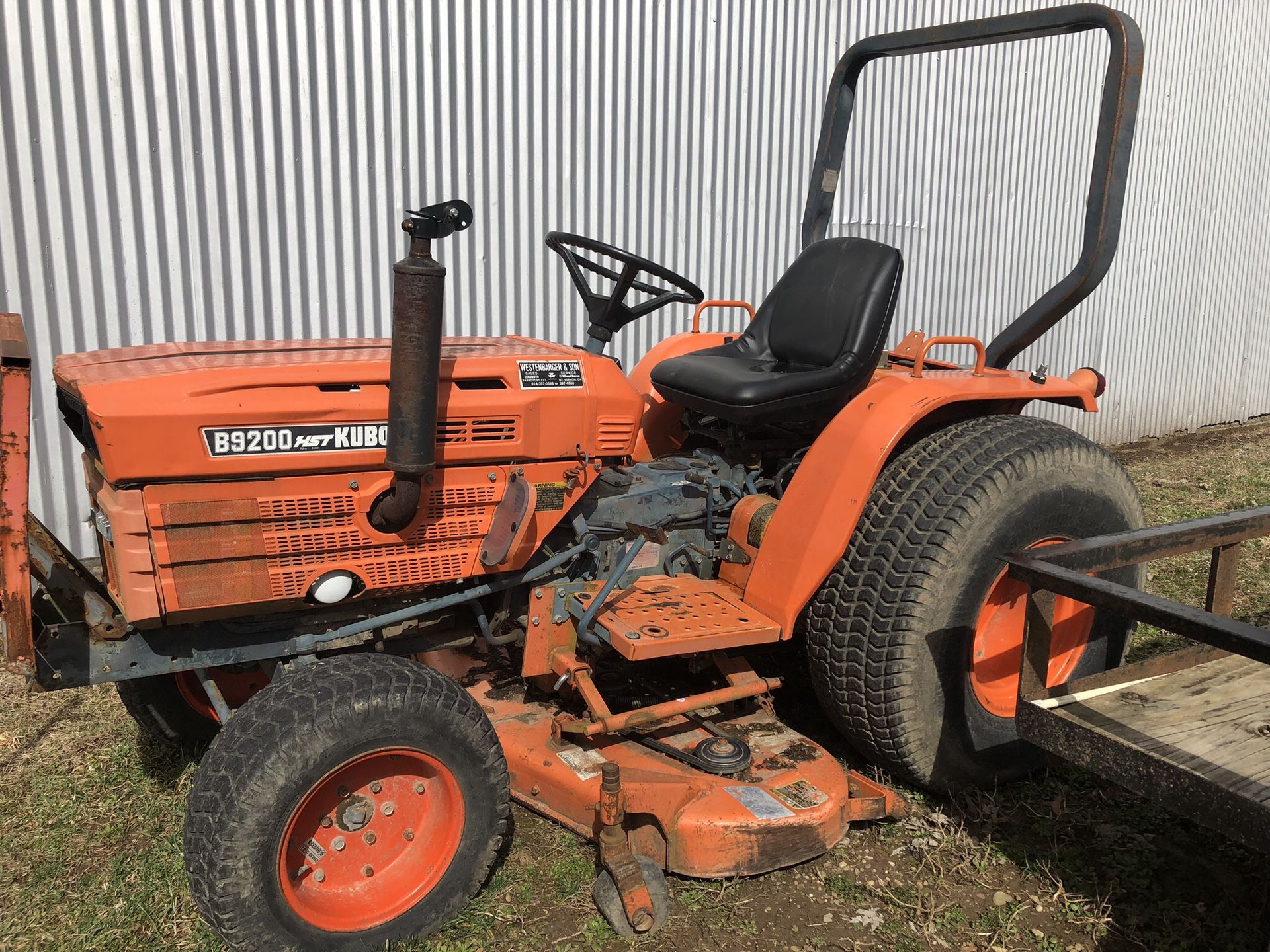 Kubota B9200 lawn mower