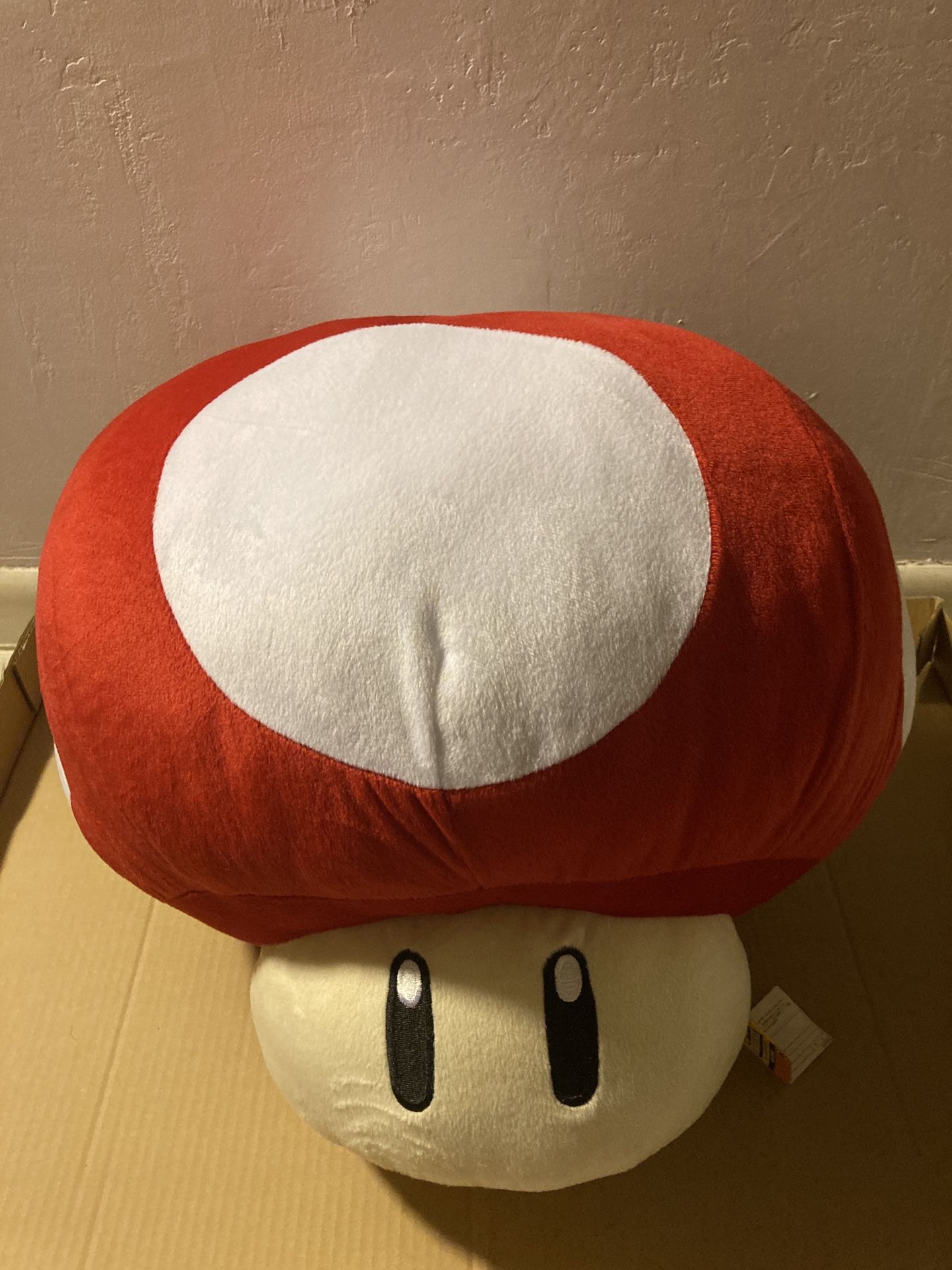 Nintendo Banpresto Little Buddy Super Mario Bros. Big Giant Mushroom Plush NEW