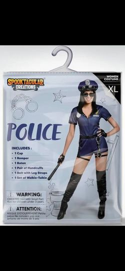 Women police costume XL new open box