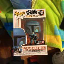 Funko Pop! Star Wars The Mandalorian Death Watch Two Stripes GameStop ONLY - 354