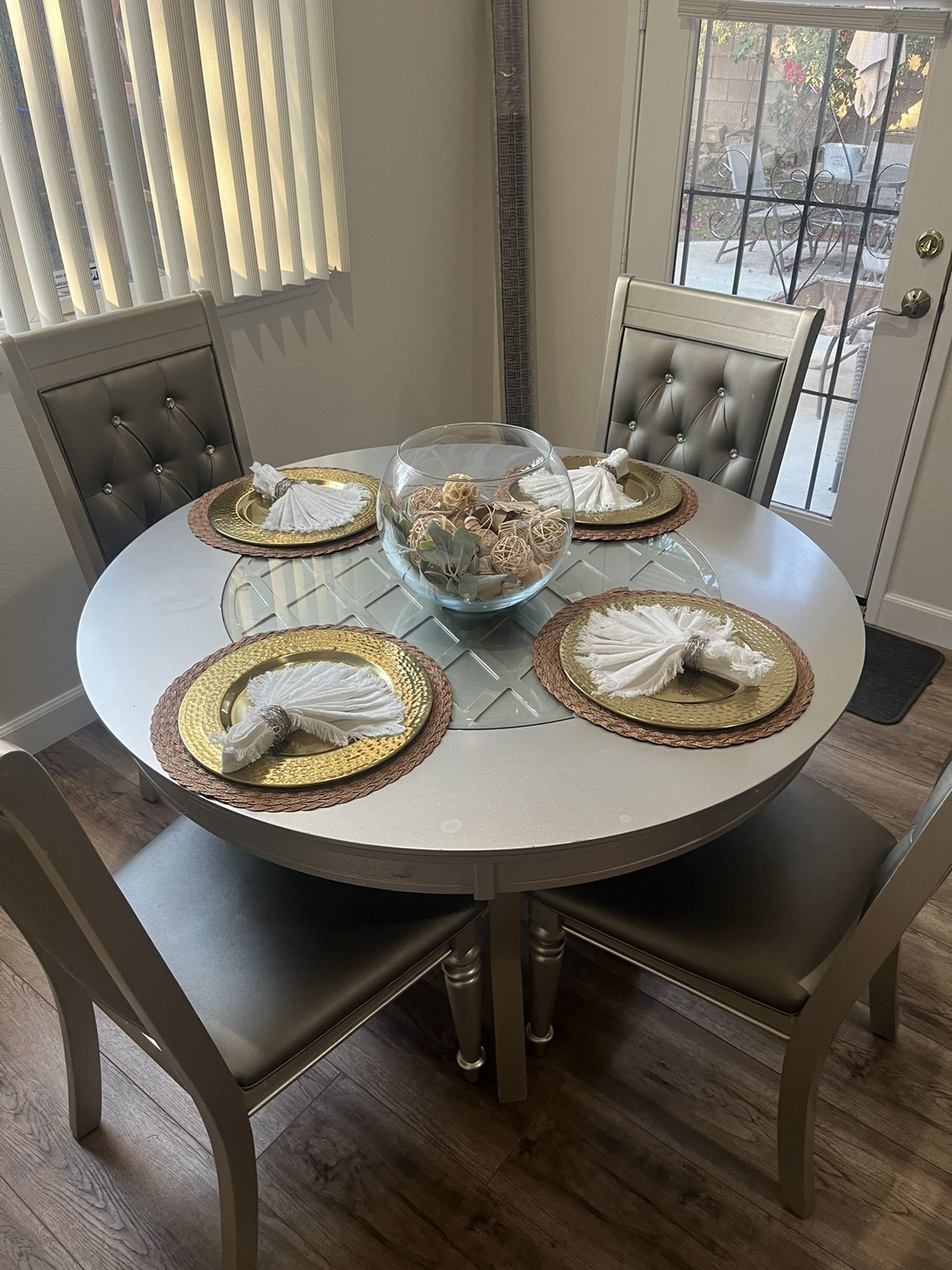 Dining Room Table And Four Chairs
