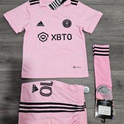 KIDS KIT INTER MIAMI SOCCER JERSEY 