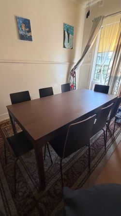 Dining table set with chairs