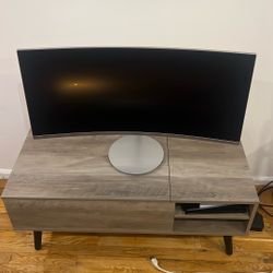 SAMSUNG 34" Class ViewFinity Widescreen WQHD (3440 x 1440) Curved Monitor - LC34J791WTNX/ZA