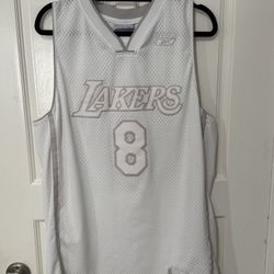 Kobe Bryant All-White/Grey Reebok Jersey
