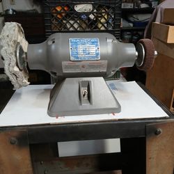 Vintage 1/2hp Baldor 7" Bench Buffer Grinder 7307D 115V Single Phase USA MADE