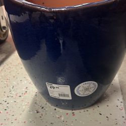 Blue Ceramic planters (bundle)