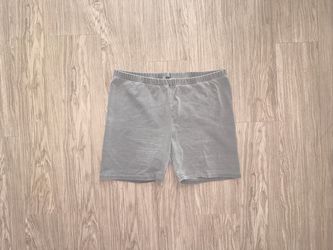 Skims Outdoor Basics Bike Shorts Pacific Grey Women Sz 2XL Cotton Comfort Active