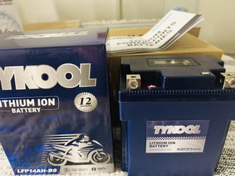 151-TYKOOL YTX14AH-BS High Performance LiFePO4 Lithium ATV Battery,12V 8Ah,480CCA,5X Longer Life,Digital Readout,Fits for Polaris Sportsman 500 ATV,UT