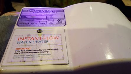 Instaflow water heater