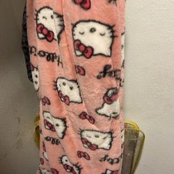 HELLO KITTY BLANKET Faux Fur Throw 