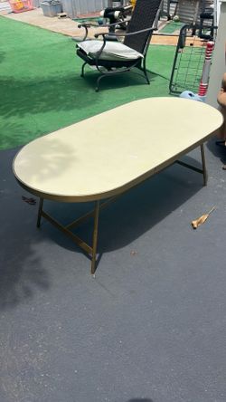 White and gold table