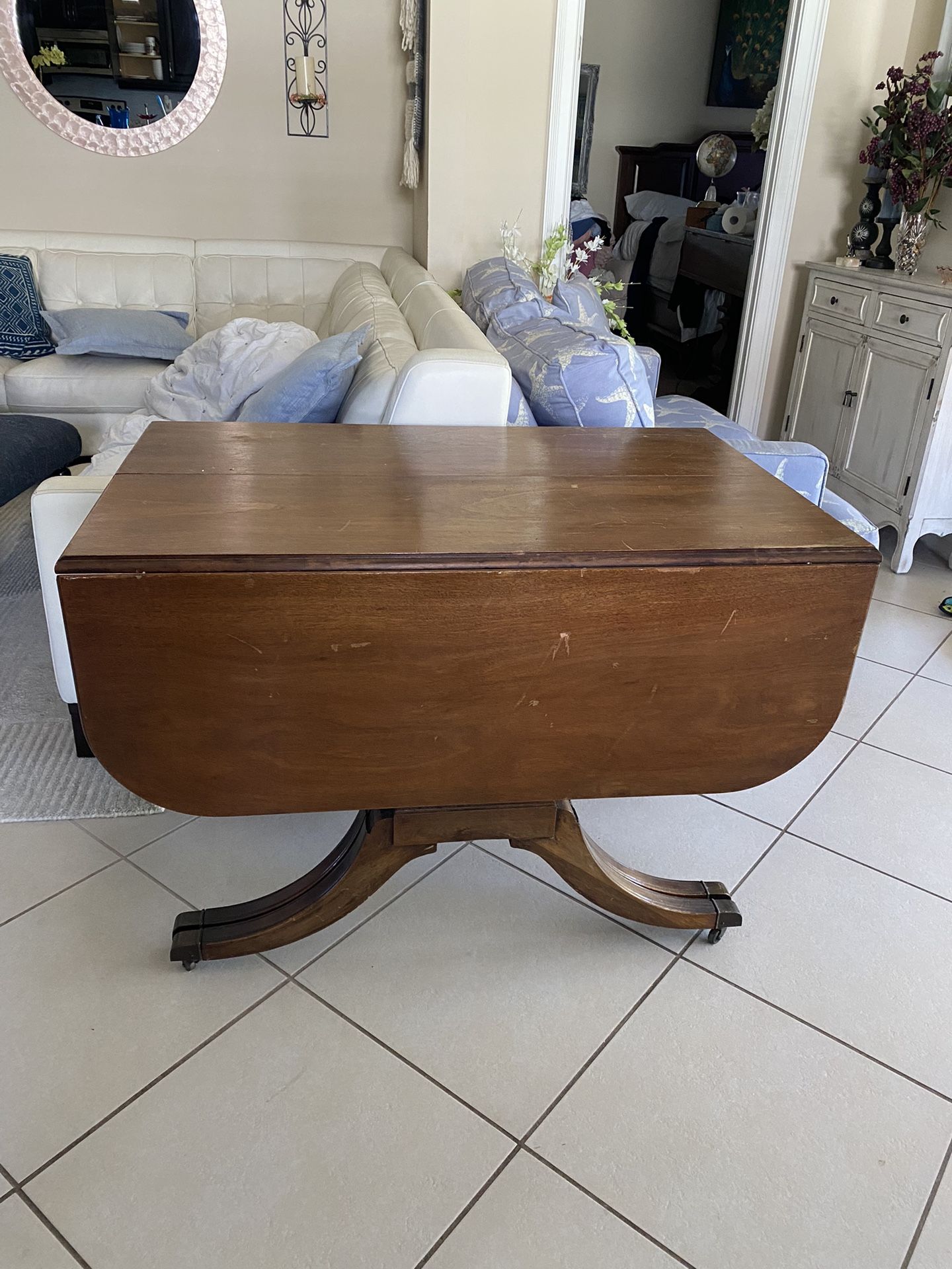Vintage 1937 Wood Table —-$55