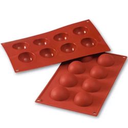2 6 Hole Semi-Sphere Round Silicone Bombs 