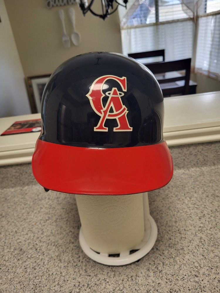 Authentic Game Used MLB Baseball Helmets Of The California Angels Diamond Collection ABC