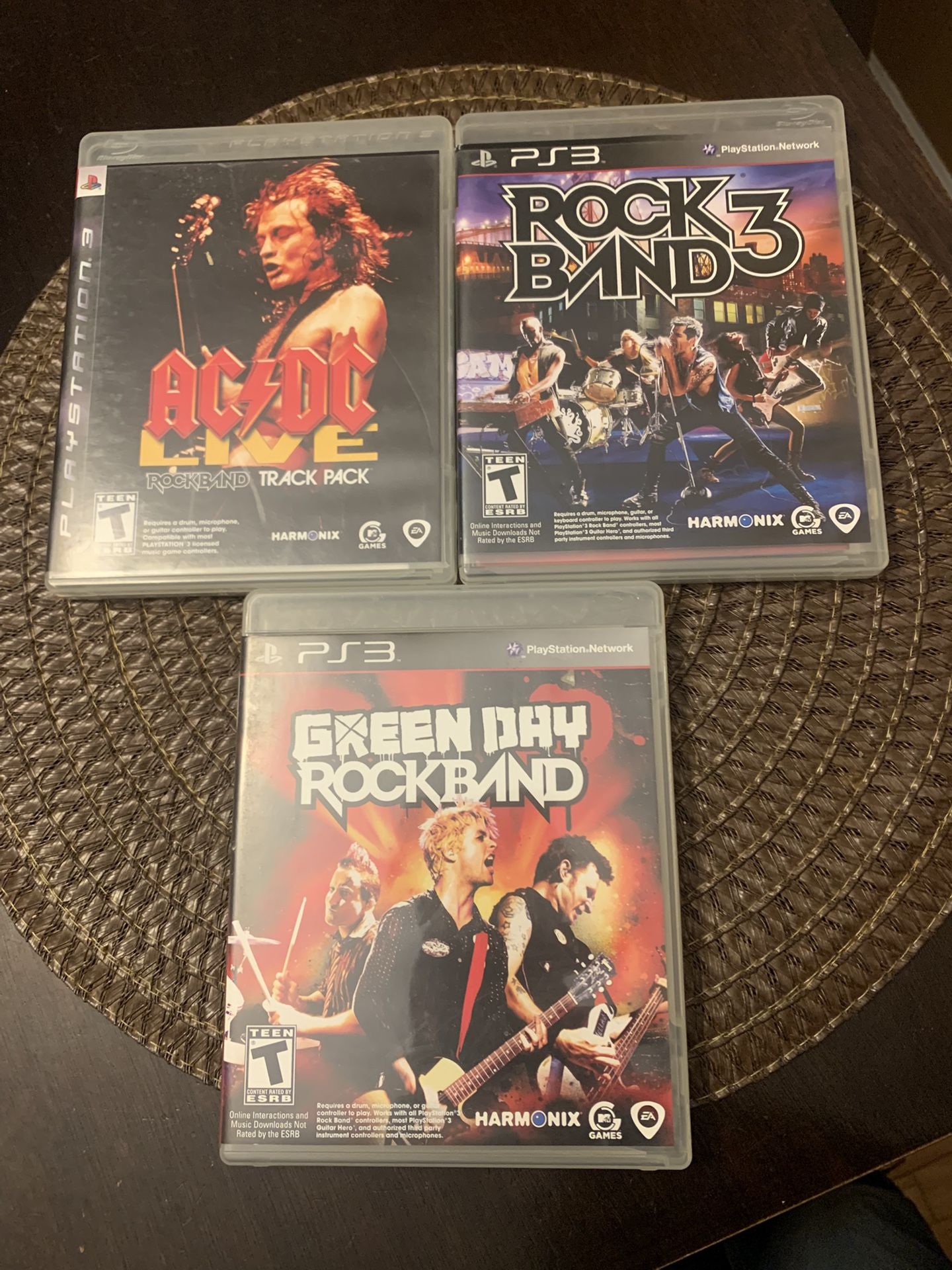 Lot Of (3) PS3 Rock Band Games