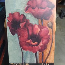 Flowers Painting Print 28" x 16"