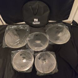 Brand New Low Volume Cymbals Hi Hat Crash Ride 4 Drum set W/ China Splash Bateria