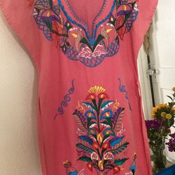 Floral Embroidered Dress 