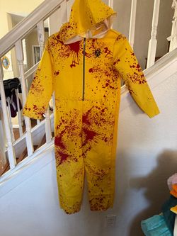 Kids hazmat fake blood costume