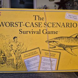 Vintage The Worst Case Scenario Survival Board Game University Games Complete