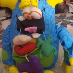 Gross Out Doodle Monster Plush 1994/2006 Play Along 25”