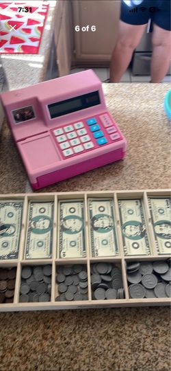 Cash register and money